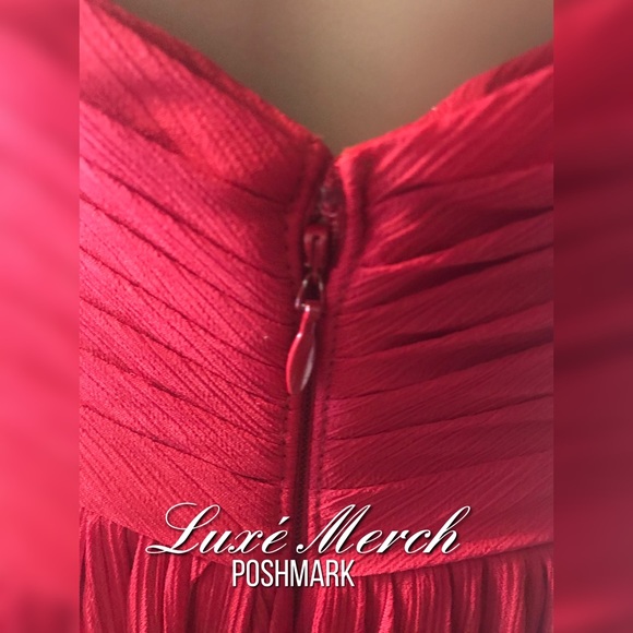 👗Pleated Bodice Dress by Azazie - Petite Size 6P - Picture 5 of 6